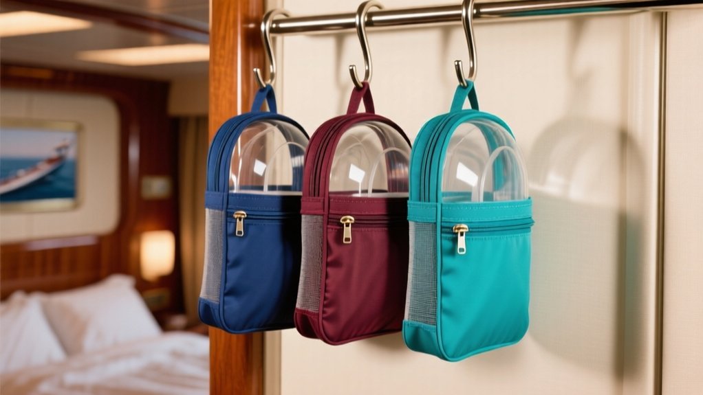cruise friendly hanging toiletry organizers