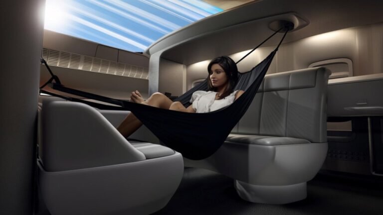 airplane foot hammock options