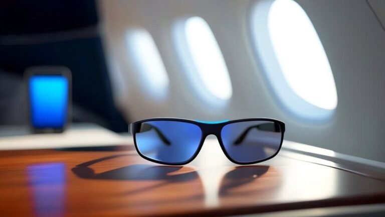 blue light glasses for flying