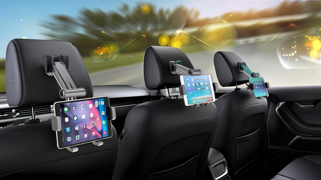 car headrest tablet holders