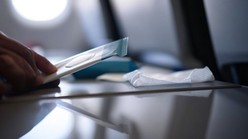 sanitizing wipes for tray