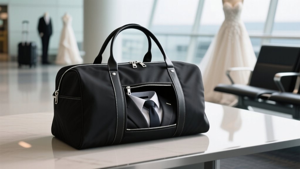 wedding travel garment bag features