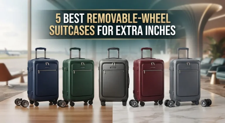 5 Best Removable-Wheel Suitcases for Extra Inches of Storage