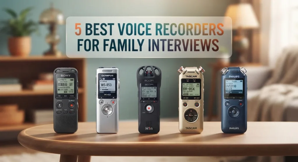 5 Best Voice Recorders for Family Interviews: Top Picks 141