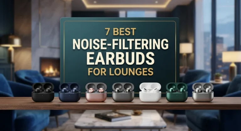 7 Best Noise-Filtering Earbuds for Lounges: Premium ANC