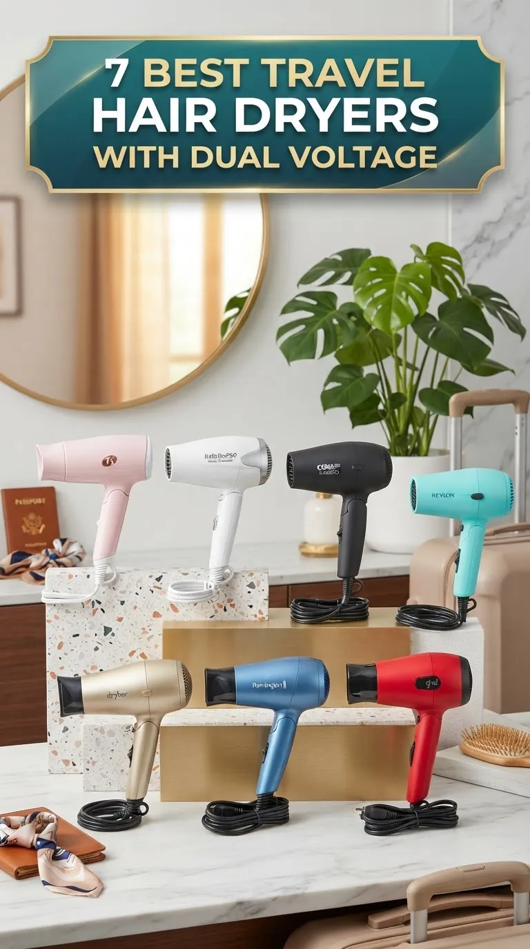 7 Best Travel Hair Dryers With Dual Voltage for Every Budget