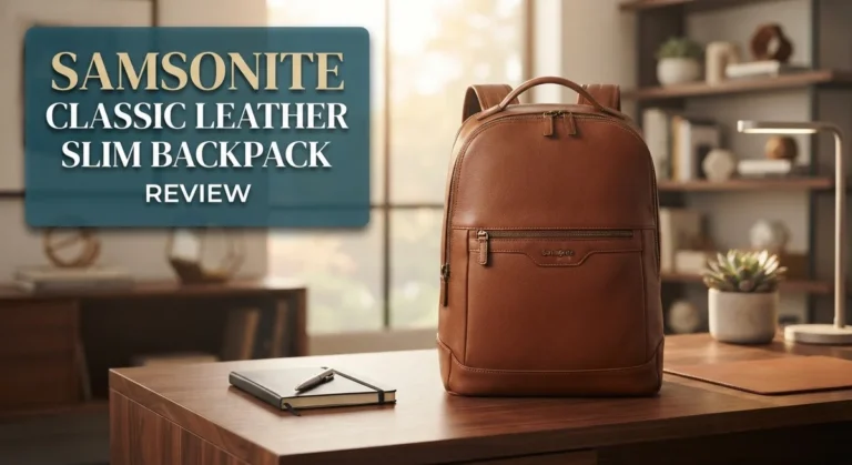 Samsonite Classic Leather Slim Backpack Review: Premium Design and Functionality